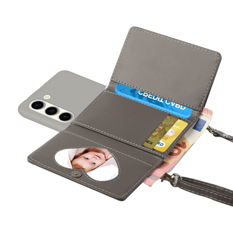For Samsung Galaxy S23+ 5G Crossbody Lanyard Wallet Card Bag Phone Case