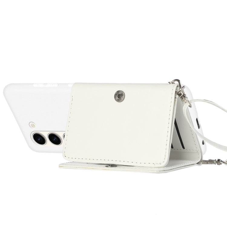 For Samsung Galaxy S23+ 5G Crossbody Lanyard Wallet Card Bag Phone Case