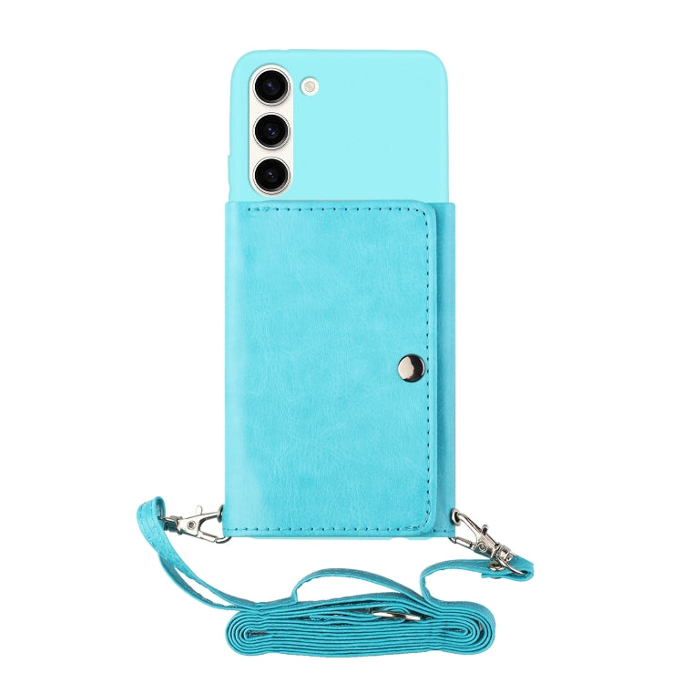 For Samsung Galaxy S23+ 5G Crossbody Lanyard Wallet Card Bag Phone Case