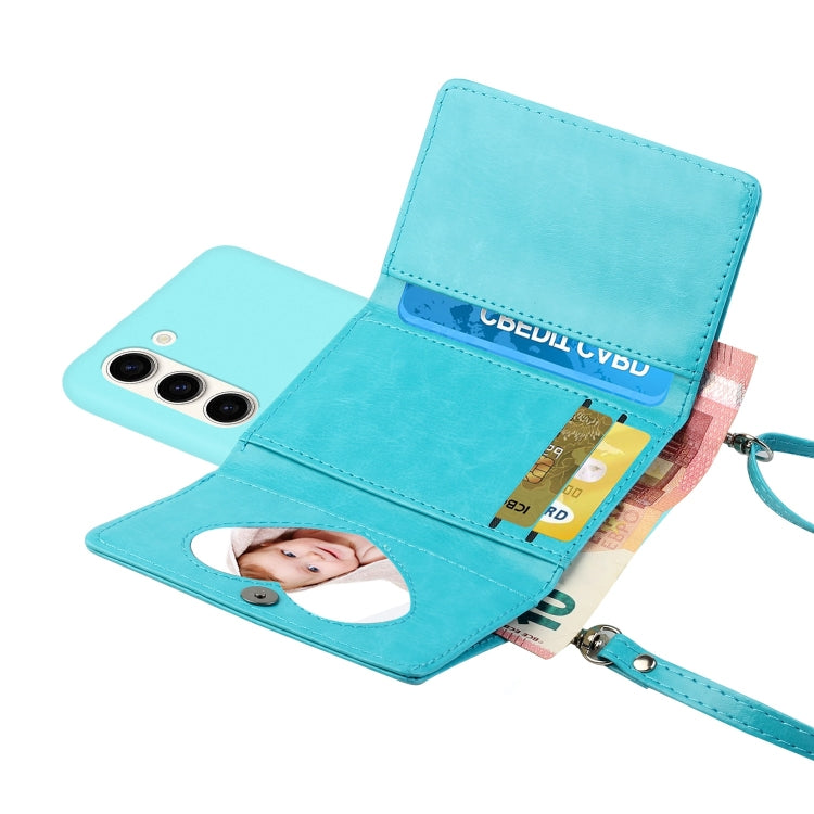 For Samsung Galaxy S23+ 5G Crossbody Lanyard Wallet Card Bag Phone Case