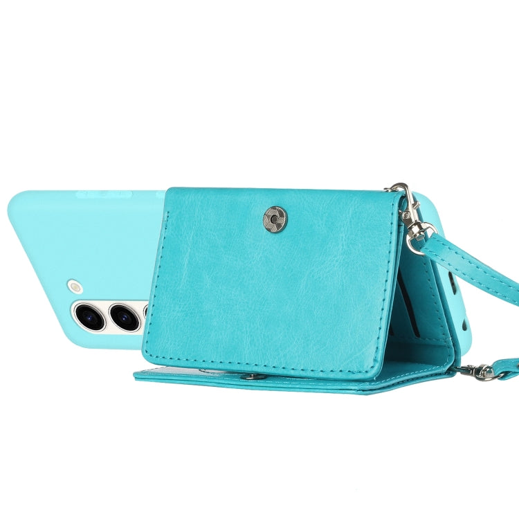 For Samsung Galaxy S23+ 5G Crossbody Lanyard Wallet Card Bag Phone Case