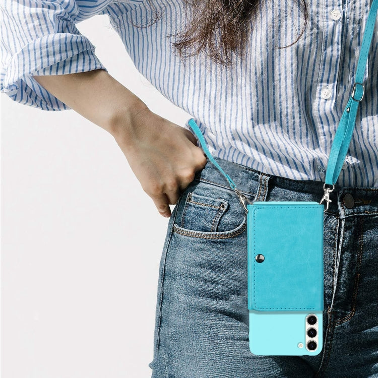 For Samsung Galaxy S23+ 5G Crossbody Lanyard Wallet Card Bag Phone Case