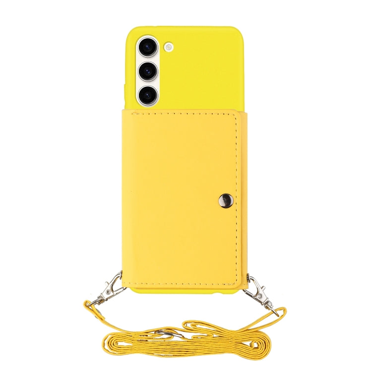 For Samsung Galaxy S23+ 5G Crossbody Lanyard Wallet Card Bag Phone Case