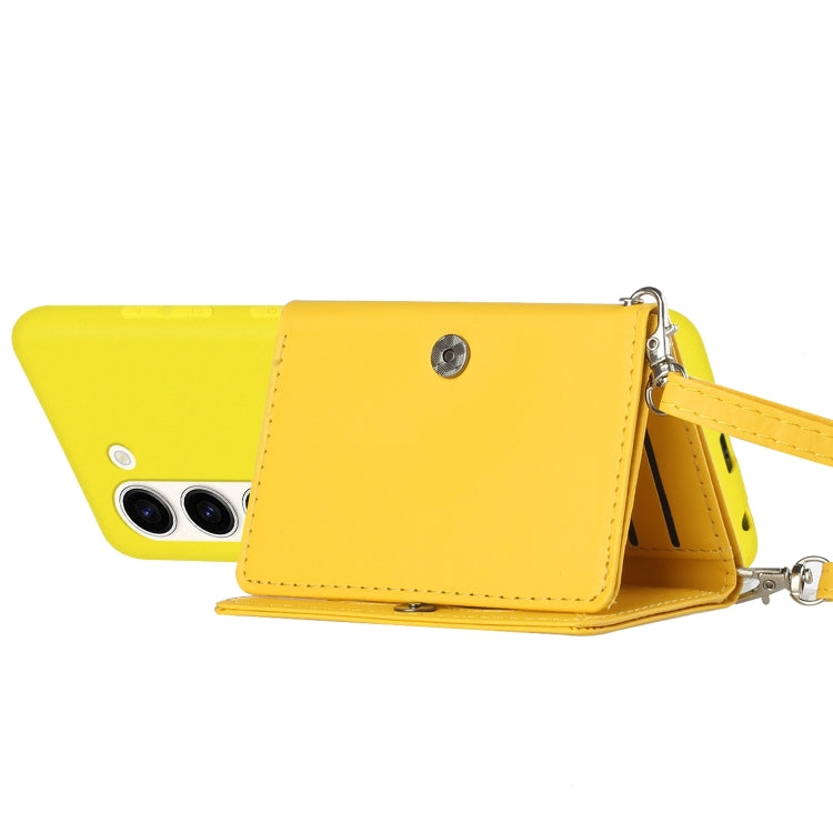 For Samsung Galaxy S23+ 5G Crossbody Lanyard Wallet Card Bag Phone Case