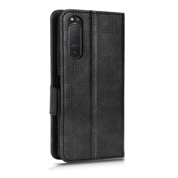 For Sony Xperia 5 II Symmetrical Triangle Leather Phone Case