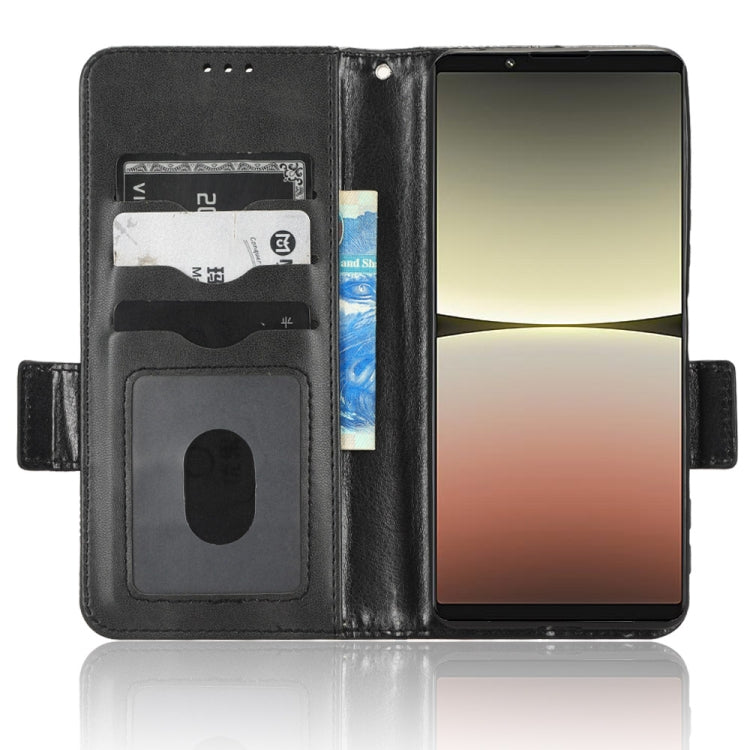 For Sony Xperia 5 IV Symmetrical Triangle Leather Phone Case