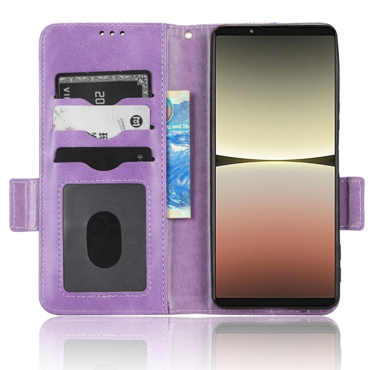 For Sony Xperia 5 IV Symmetrical Triangle Leather Phone Case