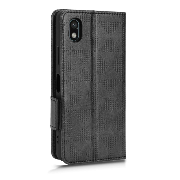 For Sony Xperia Ace III Symmetrical Triangle Leather Phone Case