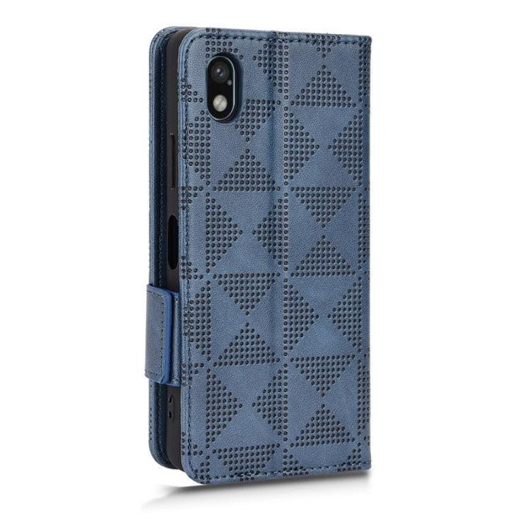 For Sony Xperia Ace III Symmetrical Triangle Leather Phone Case