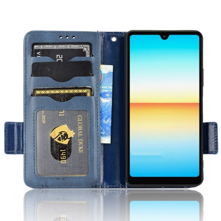 For Sony Xperia Ace III Symmetrical Triangle Leather Phone Case