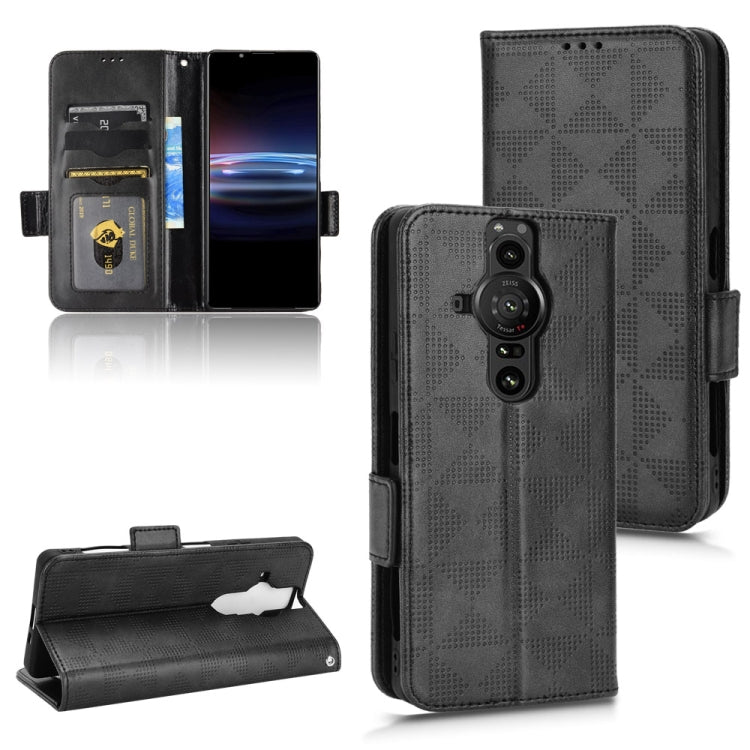 For Sony Xperia Pro-I Symmetrical Triangle Leather Phone Case