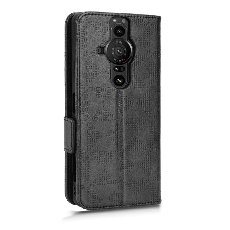 For Sony Xperia Pro-I Symmetrical Triangle Leather Phone Case