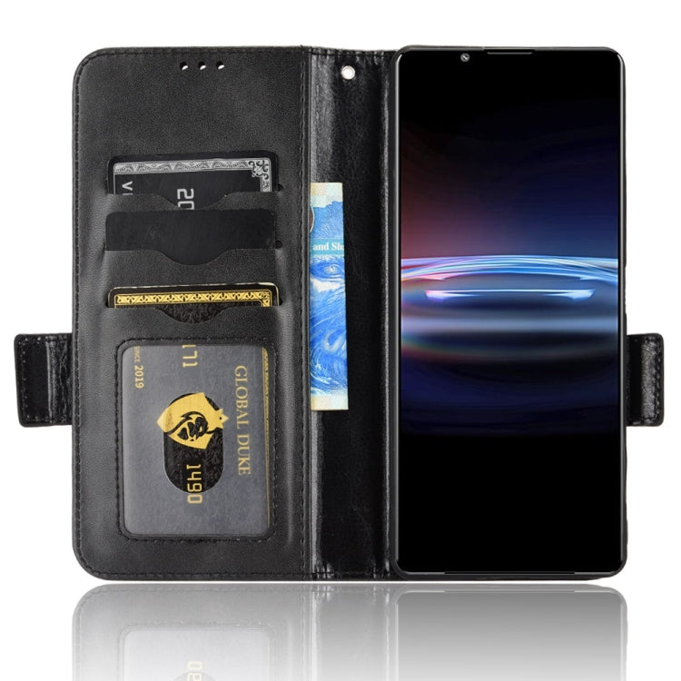 For Sony Xperia Pro-I Symmetrical Triangle Leather Phone Case