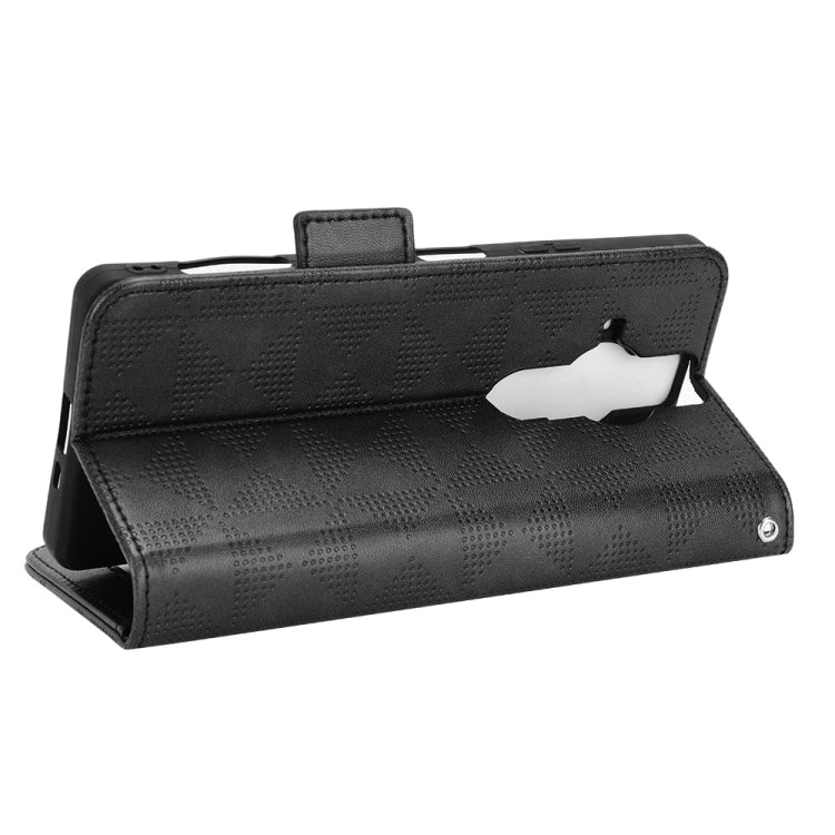 For Sony Xperia Pro-I Symmetrical Triangle Leather Phone Case