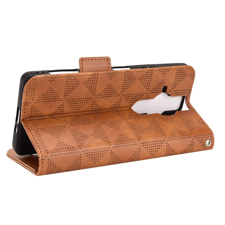 For Sony Xperia Pro-I Symmetrical Triangle Leather Phone Case