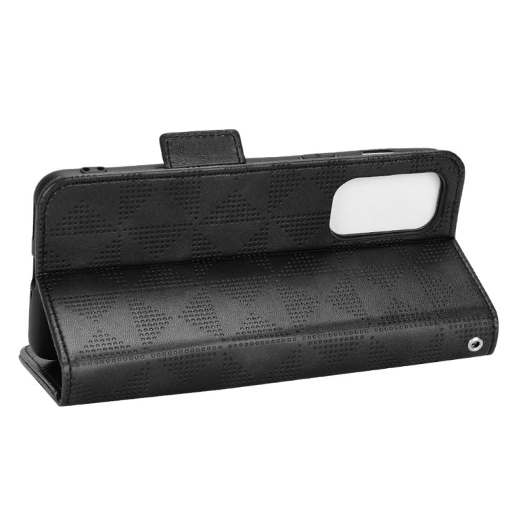 For OnePlus Nord 2 5G Symmetrical Triangle Leather Phone Case