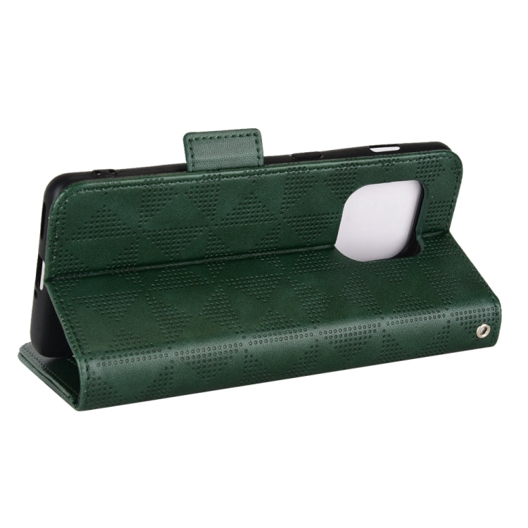 For OnePlus 10 Pro 5G Symmetrical Triangle Leather Phone Case