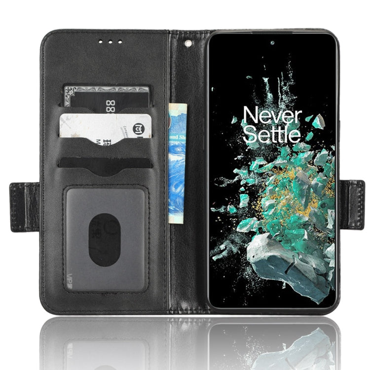 For OnePlus 10T Symmetrical Triangle Leather Phone Case