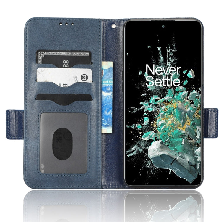 For OnePlus 10T Symmetrical Triangle Leather Phone Case