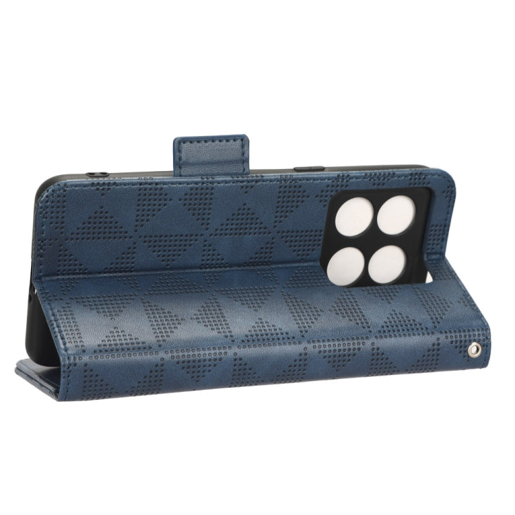 For OnePlus 10T Symmetrical Triangle Leather Phone Case