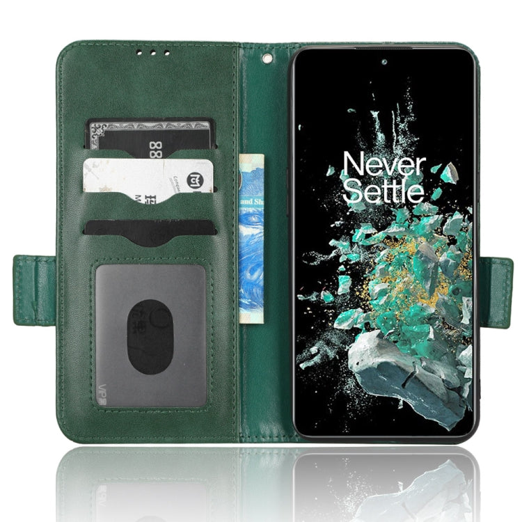 For OnePlus 10T Symmetrical Triangle Leather Phone Case