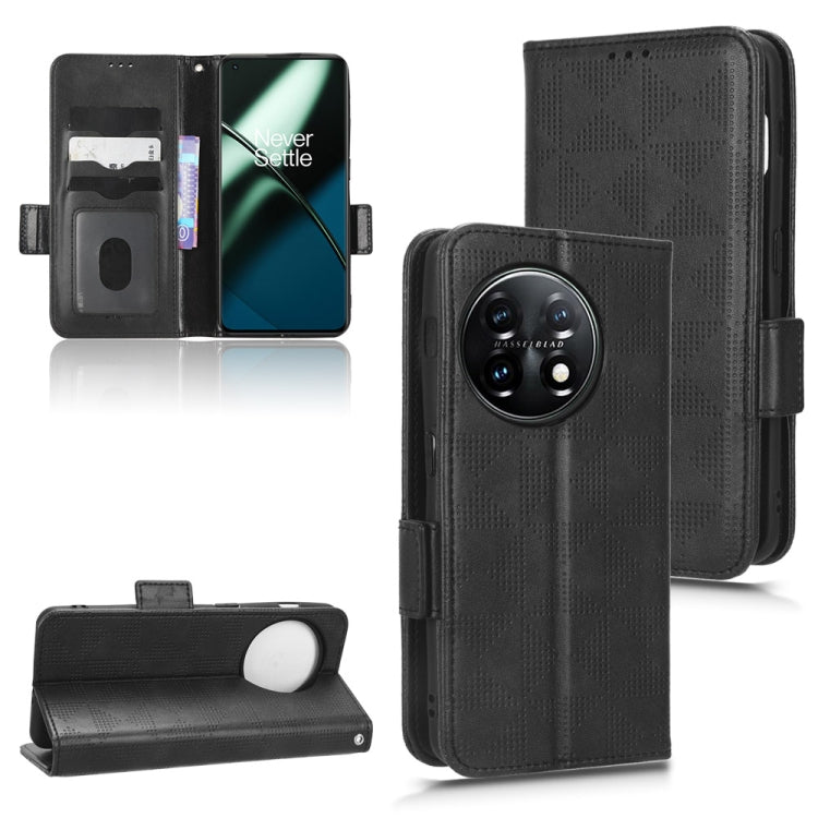 For OnePlus Ace 2 5G Symmetrical Triangle Leather Phone Case