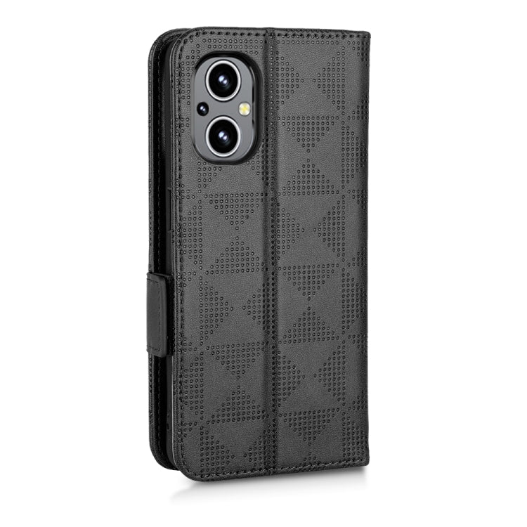 For OnePlus Nord N20 5G Symmetrical Triangle Leather Phone Case