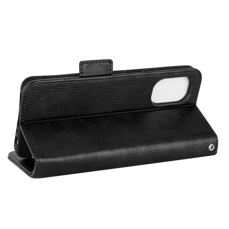 For OnePlus Nord N20 5G Symmetrical Triangle Leather Phone Case