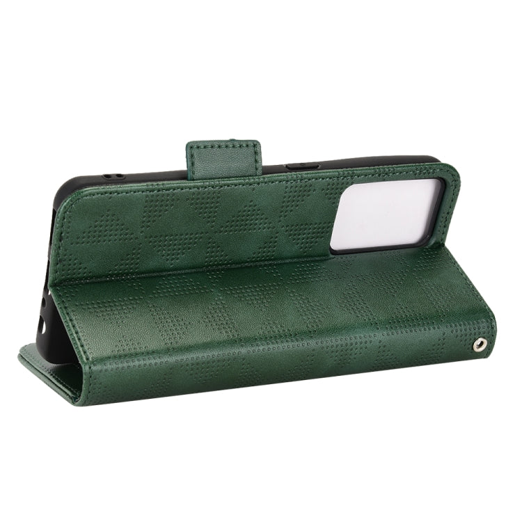 For OnePlus Nord CE 5G Symmetrical Triangle Leather Phone Case