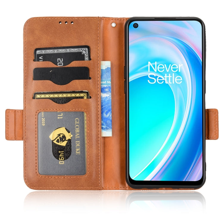For OnePlus Nord CE 5G Symmetrical Triangle Leather Phone Case