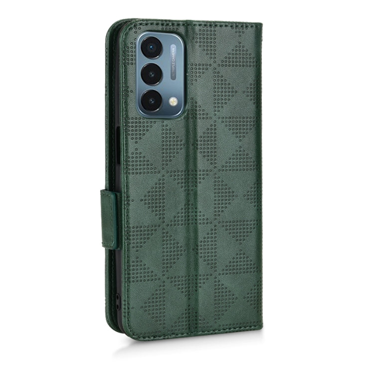 For OnePlus Nord N200 5G Symmetrical Triangle Leather Phone Case