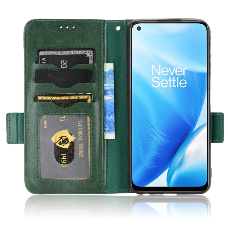 For OnePlus Nord N200 5G Symmetrical Triangle Leather Phone Case