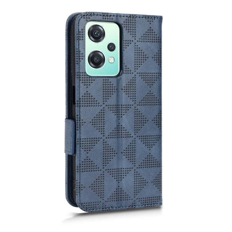 For OnePlus Nord CE Lite 5G/Realme 9 Pro Symmetrical Triangle Leather Phone Case