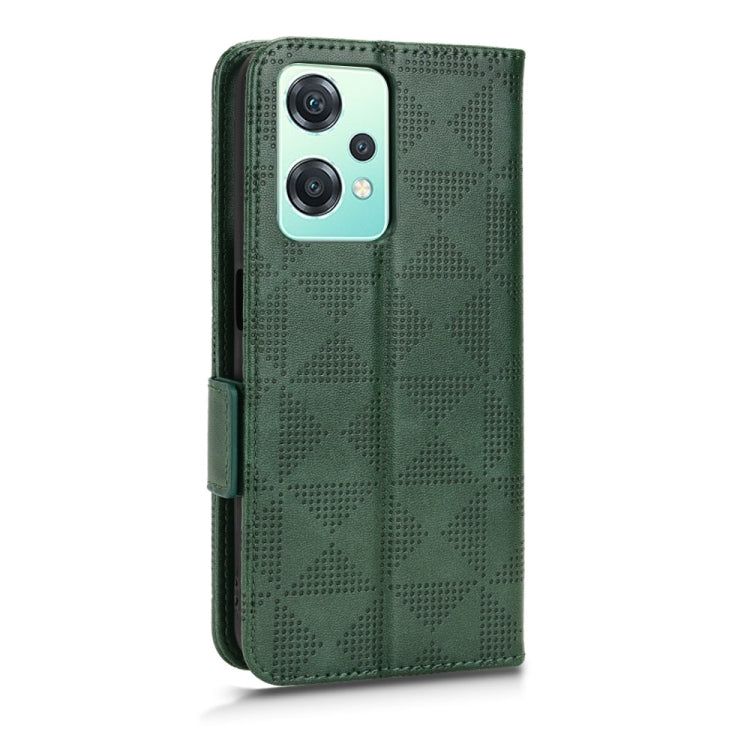 For OnePlus Nord CE Lite 5G/Realme 9 Pro Symmetrical Triangle Leather Phone Case