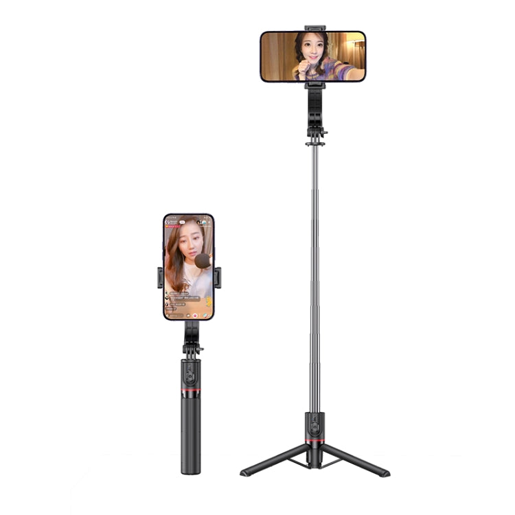 USAMS US-ZB256 Multifunctional Bluetooth Tripod Selfie Stick(Black)
