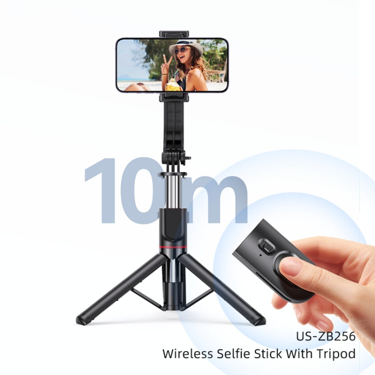 USAMS US-ZB256 Multifunctional Bluetooth Tripod Selfie Stick(Black)