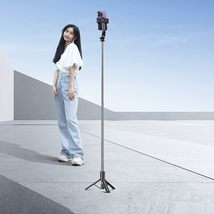 USAMS US-ZB256 Multifunctional Bluetooth Tripod Selfie Stick(Black)