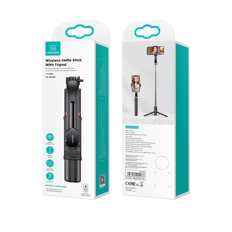 USAMS US-ZB256 Multifunctional Bluetooth Tripod Selfie Stick(Black)