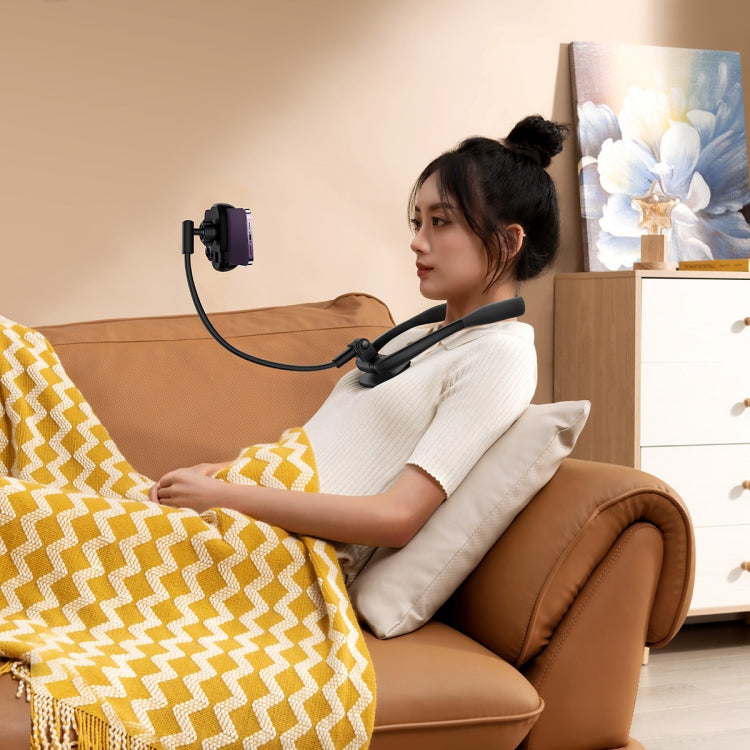 Baseus LUGB000001 ComfortJoy Series Neck Lazy Phone Holder(Black)
