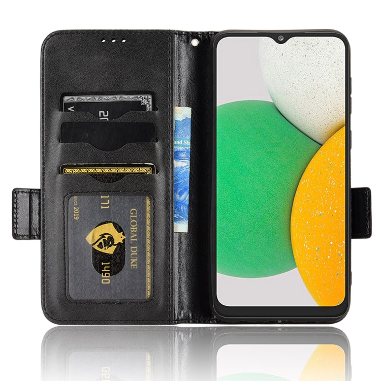 For Samsung Galaxy A03 Core Symmetrical Triangle Leather Phone Case