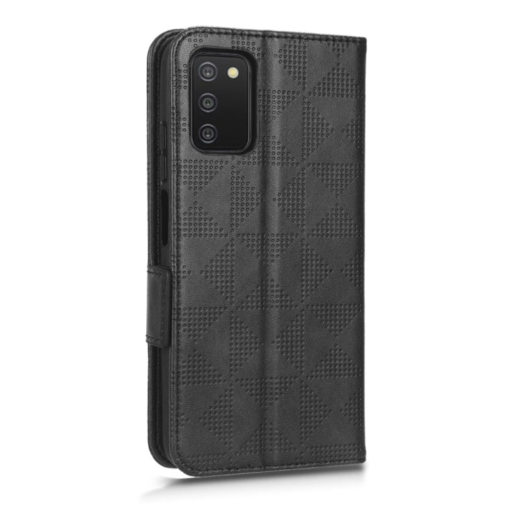 For Samsung Galaxy A03s 164.2mm Symmetrical Triangle Leather Phone Case