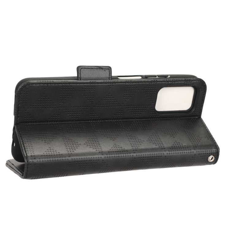For Samsung Galaxy A03s 164.2mm Symmetrical Triangle Leather Phone Case