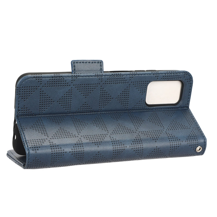 For Samsung Galaxy A03s 166mm Symmetrical Triangle Leather Phone Case