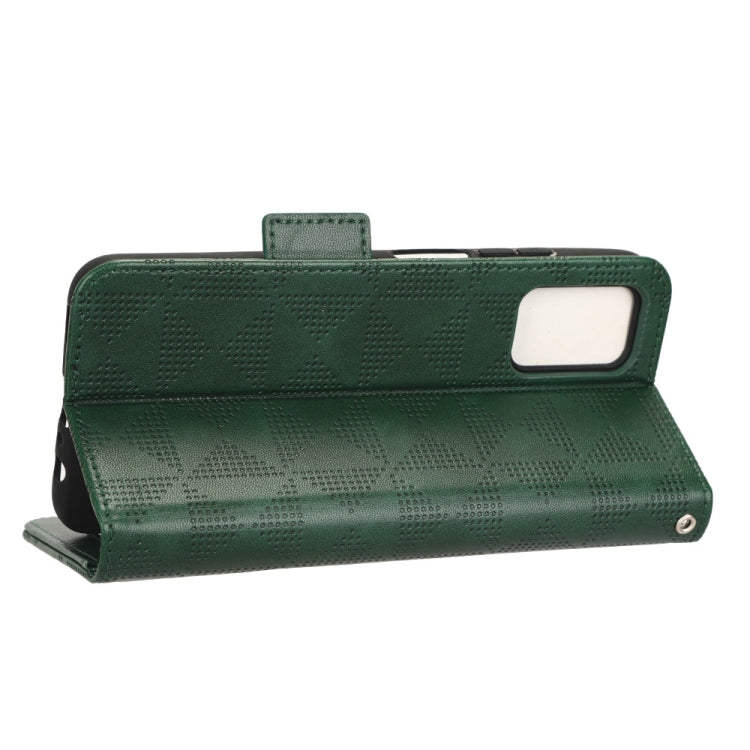For Samsung Galaxy A03s 166mm Symmetrical Triangle Leather Phone Case