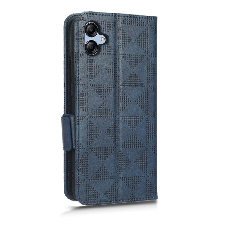 For Samsung Galaxy A04e Symmetrical Triangle Leather Phone Case