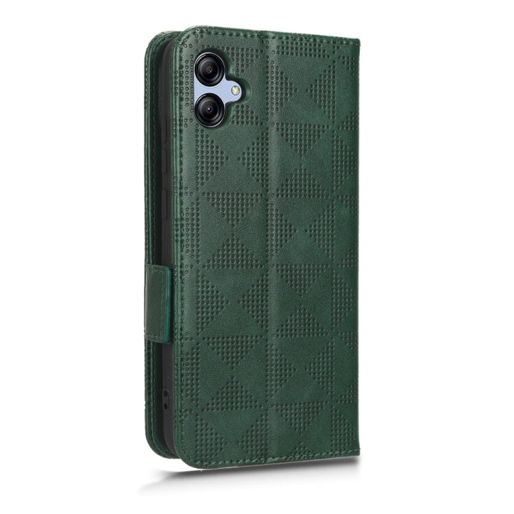 For Samsung Galaxy A04e Symmetrical Triangle Leather Phone Case