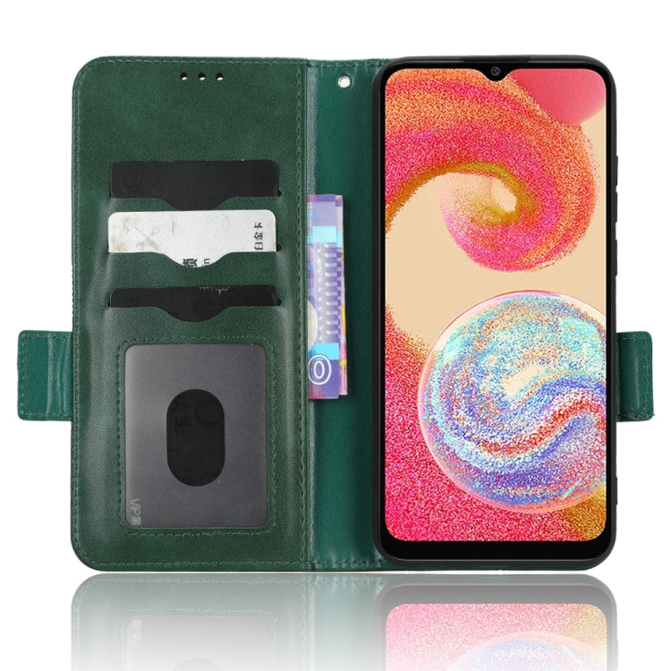 For Samsung Galaxy A04e Symmetrical Triangle Leather Phone Case
