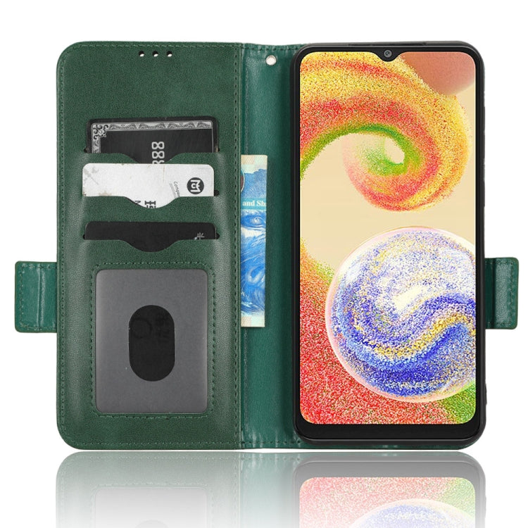 For Samsung Galaxy A04 Symmetrical Triangle Leather Phone Case