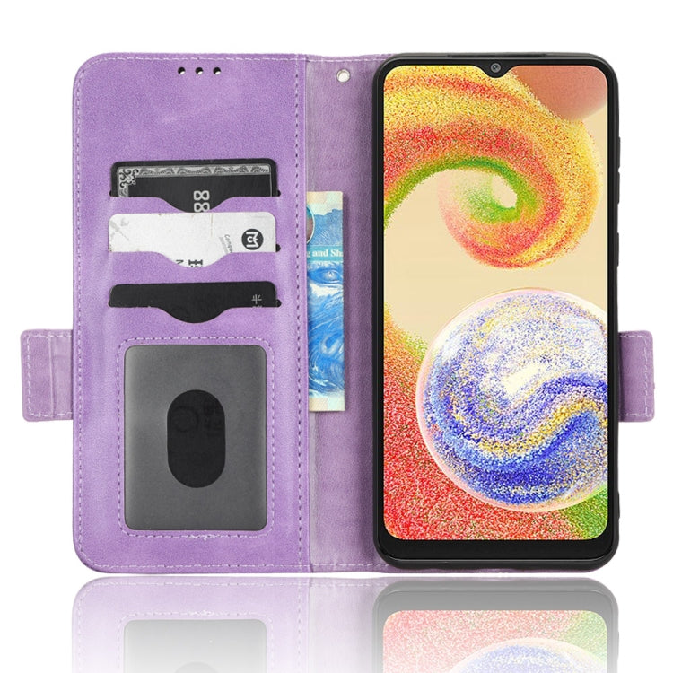 For Samsung Galaxy A04 Symmetrical Triangle Leather Phone Case