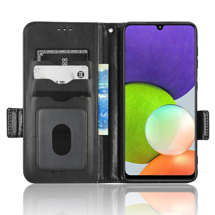 For Samsung Galaxy A12 / M12 Symmetrical Triangle Leather Phone Case